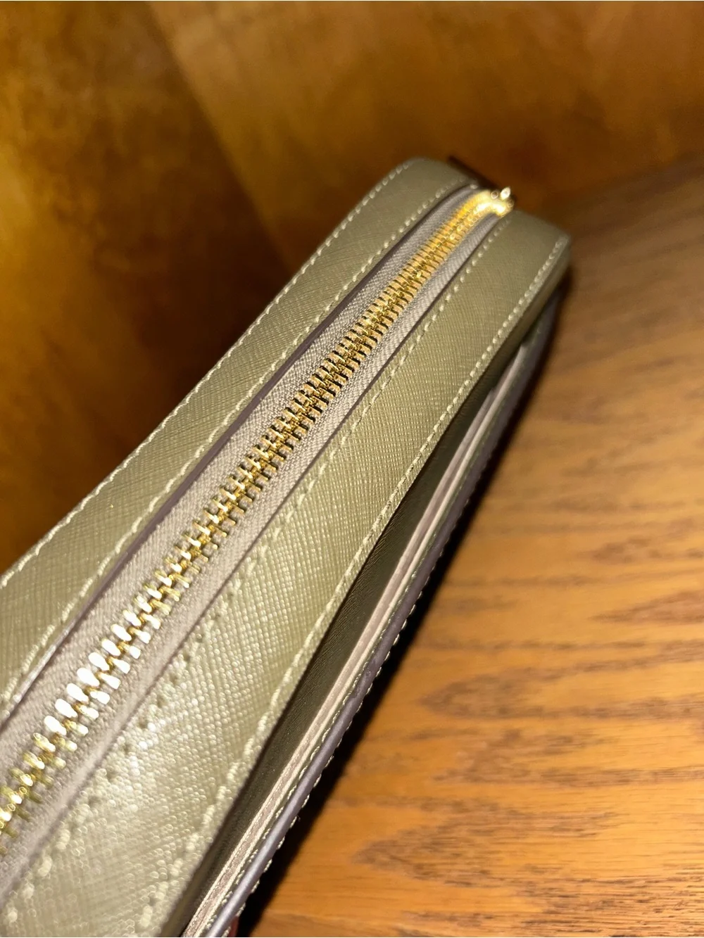 Michael Kors Olive Crossbody with Gold Chain Accent